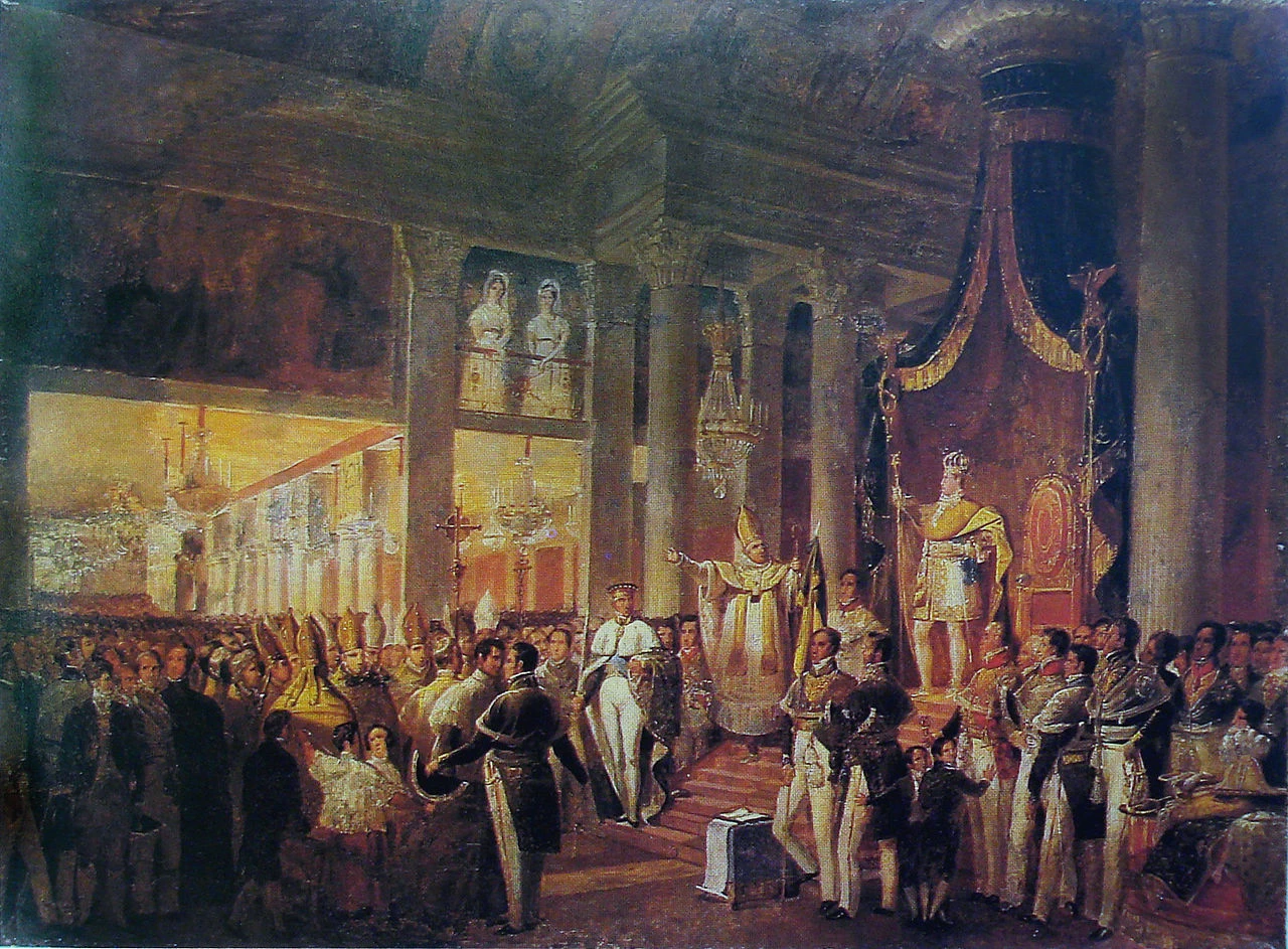 Manuel de Araújo Porto - Alegre, studio per la consacrazione di Dom Pedro II, c. 1840, Museu Histórico Nacional